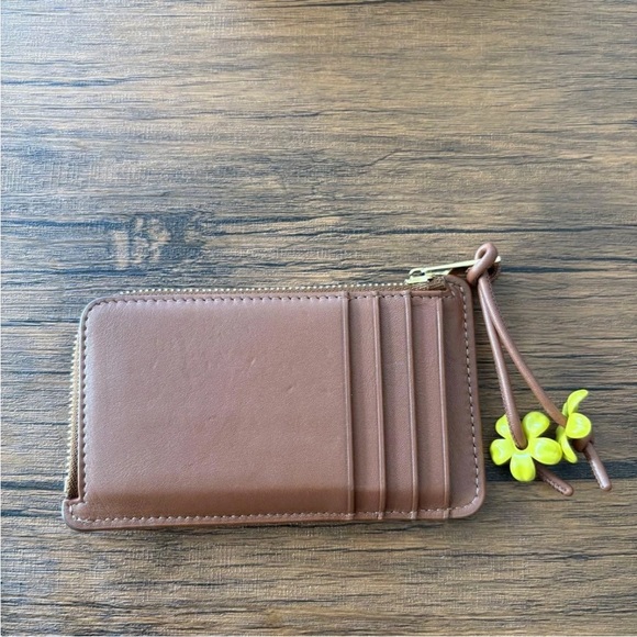 Loewe Tan Leather Zip Card Holder - Picture 5 of 9